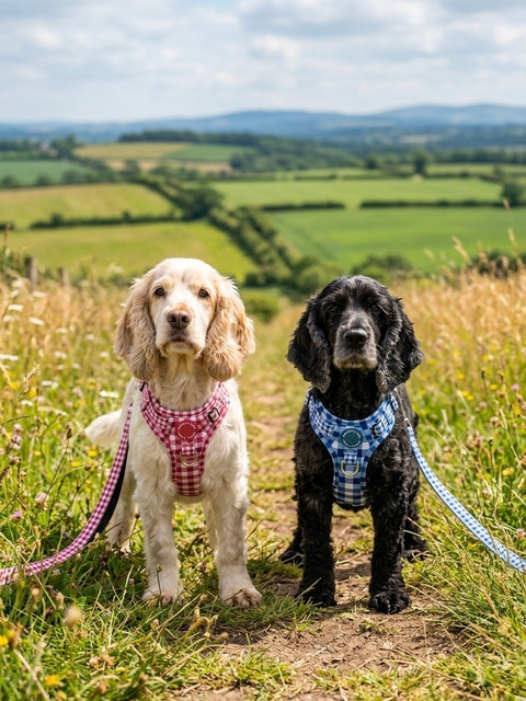 Walk + Wear | Dog Lead | Blueberry Plaid