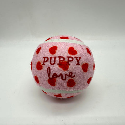Puppy Love Tennis Balls (Pink/White/Red)