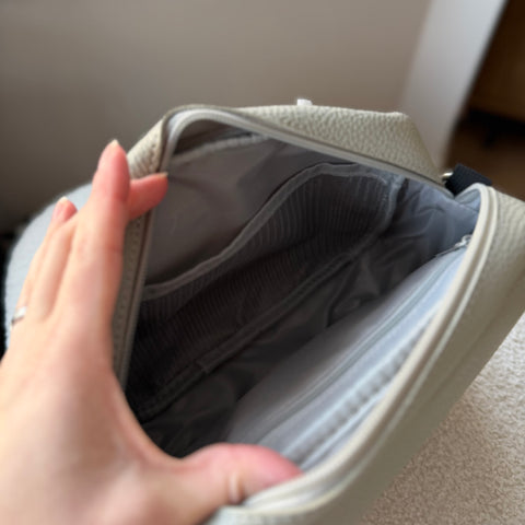 The Ultimate Dog Walking Bag | Vegan PU Leather - Nude