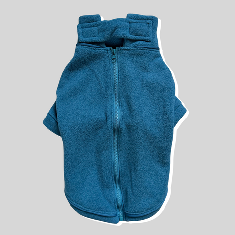 Cosy Dog Fleece Jumper - Zip Up / Step in Style | Ink Blue