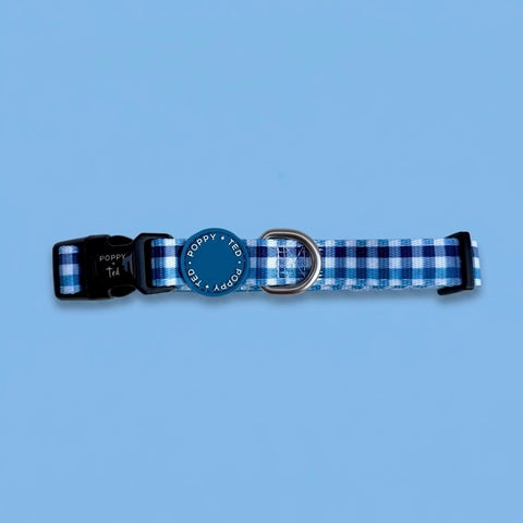 Walk + Wear | Dog Collar | Blueberry Plaid