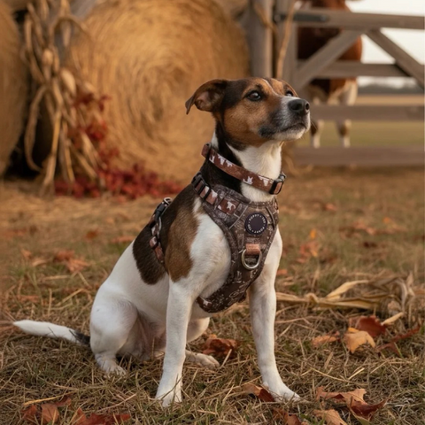 3-Click Tough Step-in Dog + Puppy Harness | Howdy Cowdog
